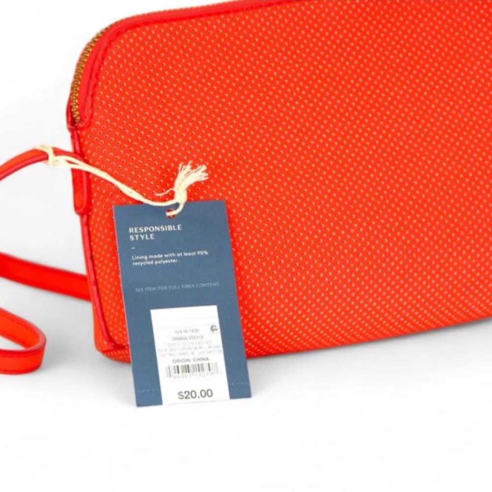 NWT ~ Universal Thread Addison Crossbody Bag / Orange Red Color - Picture 2 of 13